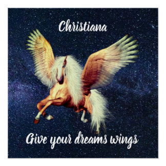 Poster Palimino Winged Pegasus