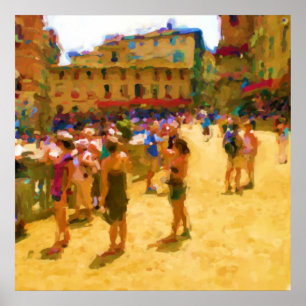 Poster Palio à Sienne