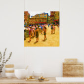 Poster Palio à Sienne (Cuisine)