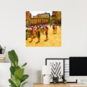Poster Palio à Sienne (Bureau à domicile)