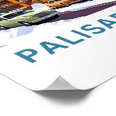 Poster Palisades Tahoe California Travel Print (Coin)