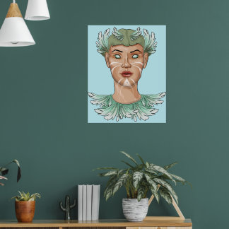 Poster Pallas Athéna Féminine Divine Art Sacré