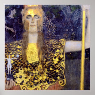 Poster Pallas Athena, Gustav Klimt