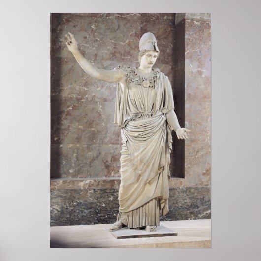 Poster Pallas de Velletri, statue d'Athéna casqué (Devant)