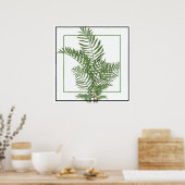 Poster-palm 24 x 24 inch poster (Keuken)