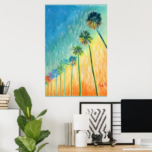 Poster Palm 4 (Bureau à domicile)