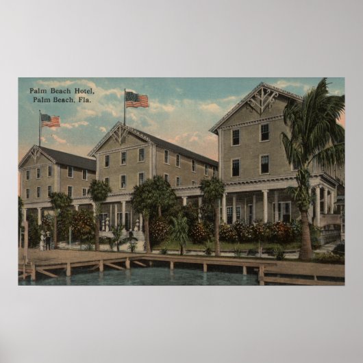 Poster Palm Beach, FL - Vue extérieure de Palm Beach (Devant)