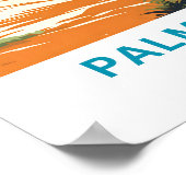 Poster Palm Beach Floride Imprimer Voyage (Coin)