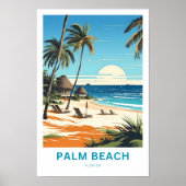 Poster Palm Beach Floride Imprimer Voyage (Devant)