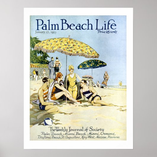 Poster Palm Beach Life #3 print (Devant)