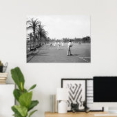 Poster Palm Beach Tennis, 1900 (Bureau à domicile)