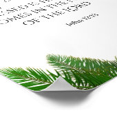 Poster Palm dimanche art chrétien | Hosanna John 12:13 (Coin)