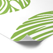 Poster Palm Exotique Feuilles Vintage (Coin)