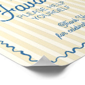 Poster Palm Jaune Springs Pastel Beach Faveurs (Coin)