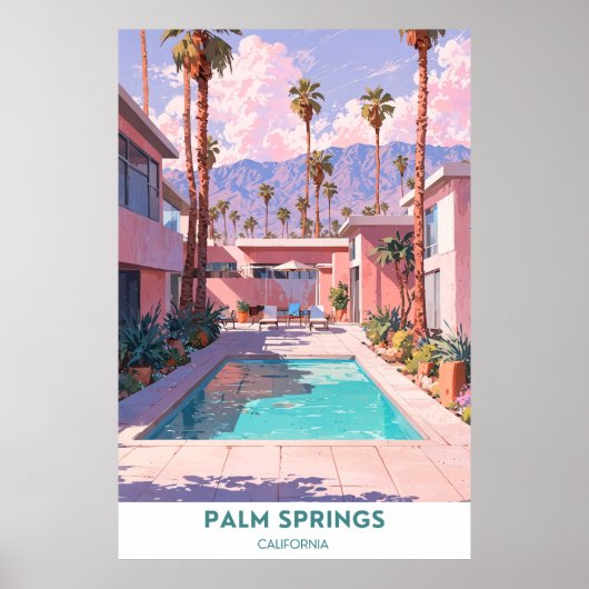 Poster Palm Springs - Belle Californie (Devant)