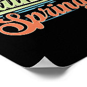 Poster Palm Springs California Beach Vacances coucher du  (Coin)