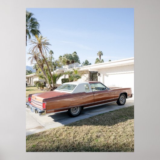 Poster Palm Springs Californie - Vues Vintages (Devant)