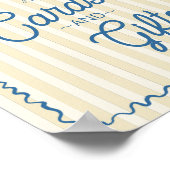 Poster Palm Springs Jaune Pastel Beach Cartes & Cadeaux (Coin)