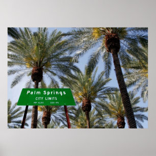 Poster Palm Springs vous souhaite la bienvenue