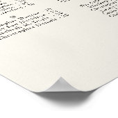 Poster Palm Tree Destination Mariage Siège Alphabétique (Coin)