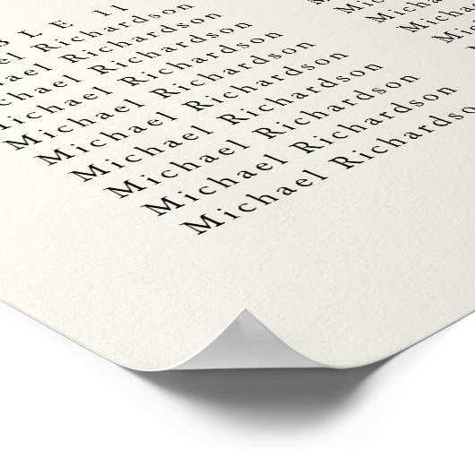 Poster Palm Tree Destination Wedding 15 Seating Chart (Coin)