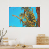 Poster Palm Tree Feuille Turquoise Sky (Cuisine)