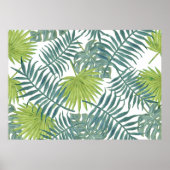Poster Palm Tree Fronds Peinture hawaïenne (Devant)