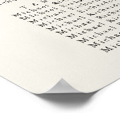 Poster Palm Tree Minimaliste Mariage 6 Table (Coin)