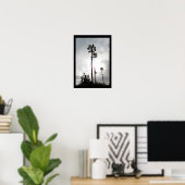 Poster - Palm Tree Silhouette (Bureau à domicile)