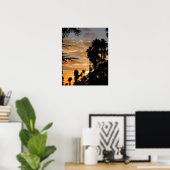 Poster Palm Tree Sunset Los Angeles (Bureau à domicile)