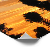 Poster Palm Tree Sunset Los Angeles (Coin)