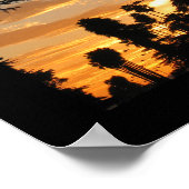 Poster Palm Tree Sunset Los Angeles 11x14 (Coin)