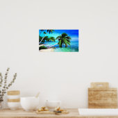 Poster Palm Tree Tropical Island Beach (Cuisine)
