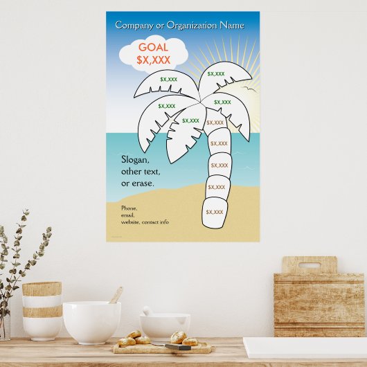 Poster Palm Tree Vacation Target (Cuisine)