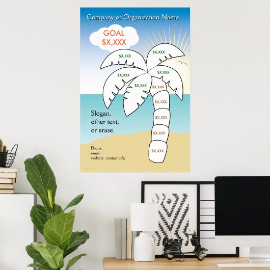 Poster Palm Tree Vacation Target (Bureau à domicile)