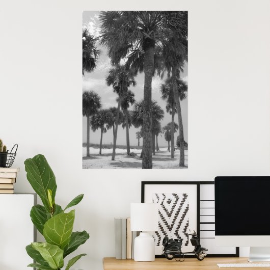 Poster Palm Trees (Thuiskantoor)
