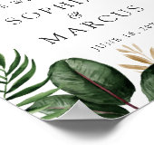 Poster Palm Tropical Banana Leaf Verdure Accueil Moderne (Coin)