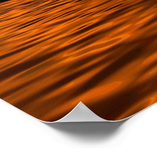 Poster Palme de coucher de soleil (Coin)