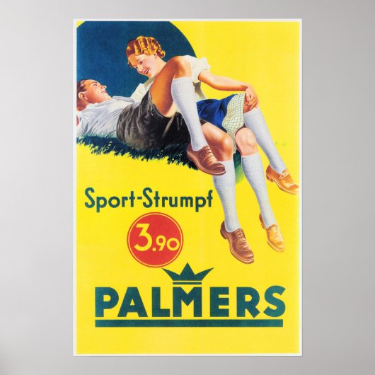 Poster PALMERS Sport-Strumpf Chaussettes de rangement Rét (Devant)