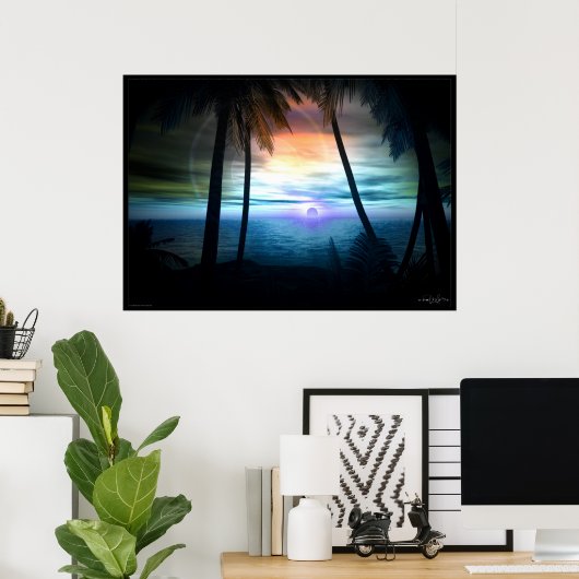 Poster Palmes (Bureau à domicile)