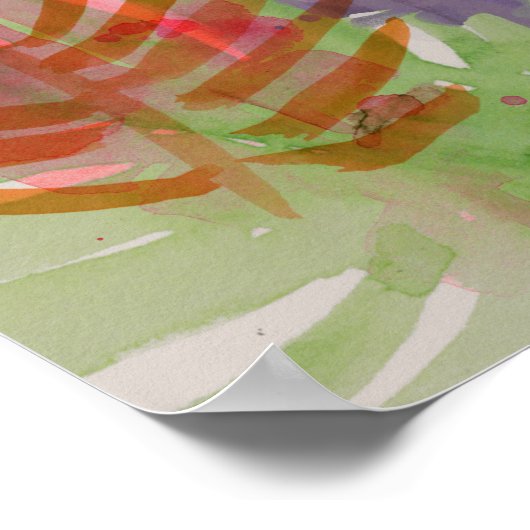 Poster Palmes électriques (Coin)