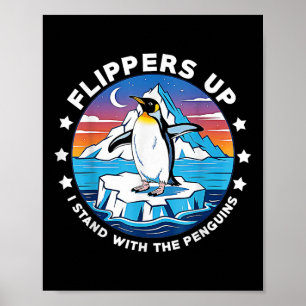 Poster Palmes En Haut Je Me Trouve Avec Les Pingouins