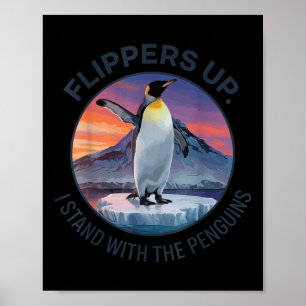 Poster Palmes En Haut Je Me Trouve Avec Les Pingouins