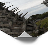 Poster Palmetto arbres cadre navette spatiale Endeavour (Coin)