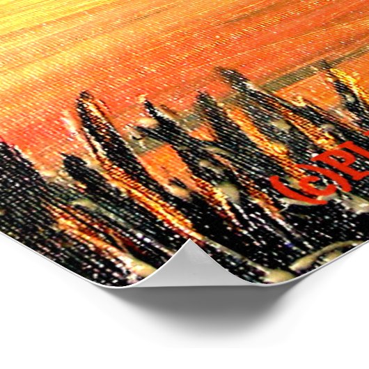 Poster Palmetto Sunset (Coin)