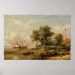 Poster Palmettos à Port Royal (1866) Xanthus Russell