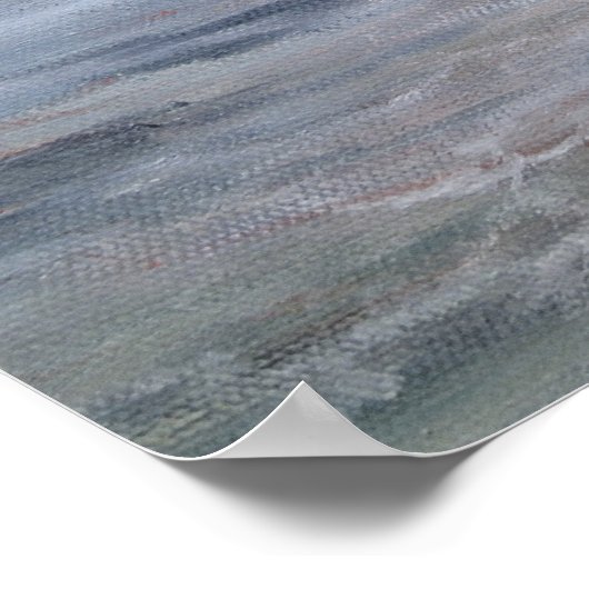 Poster Palmier coucher de soleil (Coin)