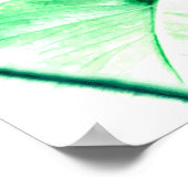 Poster Palmier de Monstera feuille tropical moderne aquar (Coin)