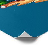 Poster Palmier de Noël tropical (Coin)