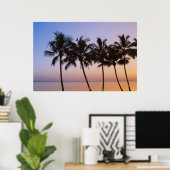 Poster Palmier, matin (Bureau à domicile)